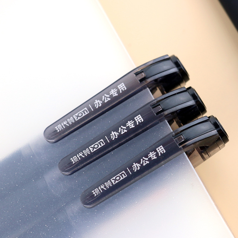 Modern Beauty 828 large-capacity 0.5mm bullet gel pen, black office pen, signature pen, direct supply from the manufacturer Specification image