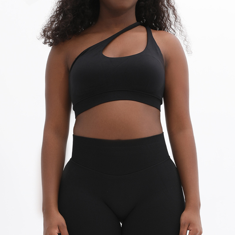 Cross-border new off-the-shoulder sports underwear, women's yoga bra, Pilates, beautify the chest and back, sports, outdoor fitness details Picture