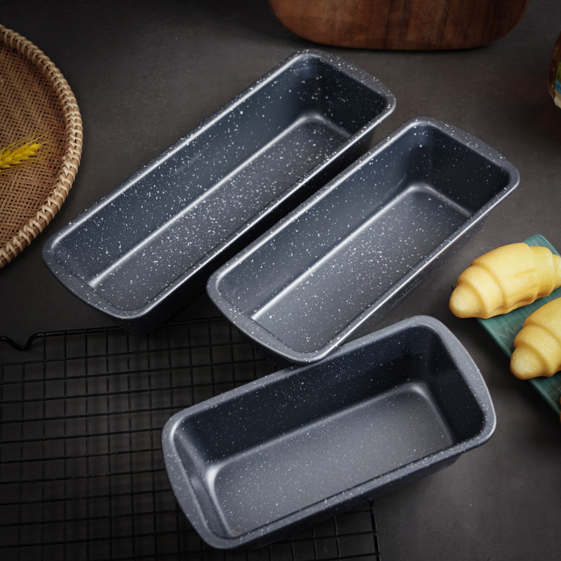 Rectangular baking tray, thickened toast, carbon steel baking tray, cake mold, marble oven, home cake mold