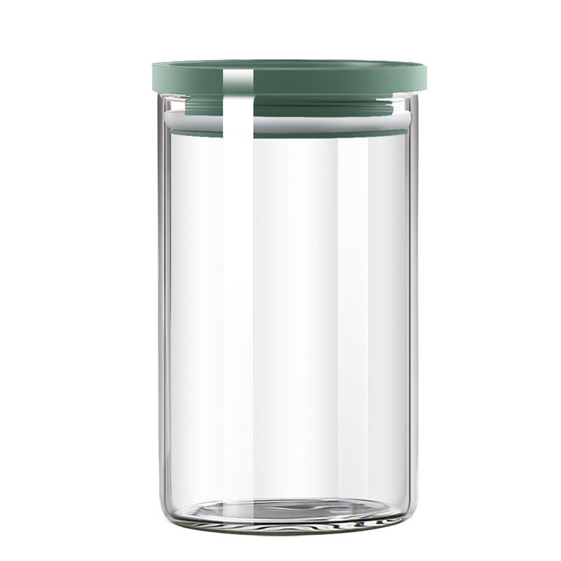 Large glass sealed sugar jar with lid, grain storage box, tea storage jar, snack jar, empty nut jar Item Picture