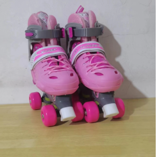 Children's flash roller skates, double row wheels, four-wheel skates, roller skates, men's and women's roller skates wholesale, children's roller skates Specification image