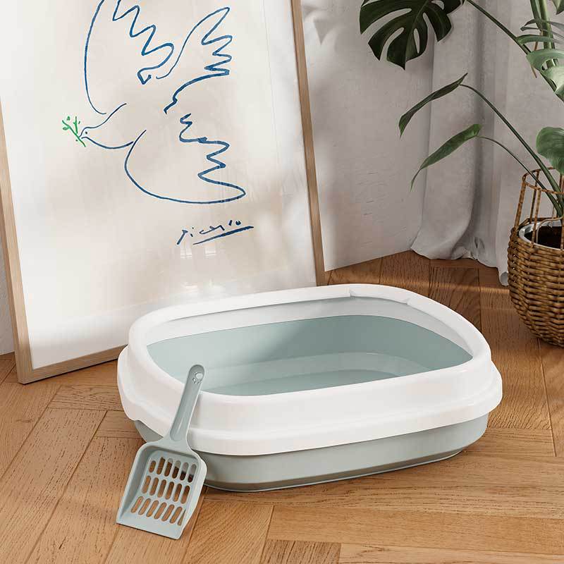 Smart cat litter box with bag, large-capacity deodorizing cat litter pad, new pet products