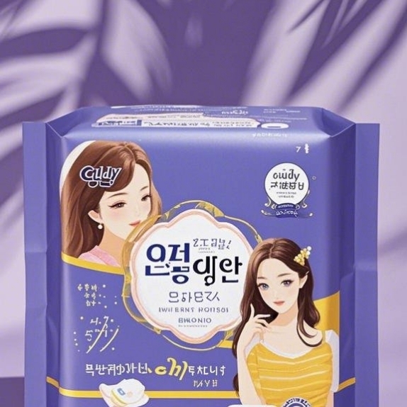 卫生巾/卫生棉/姨妈裤/卫生巾护垫/姨妈白底实物图