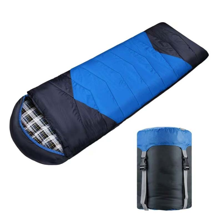 Wholesale of outdoor single-person flannel camping, camping nap, household quilts, water-resistant, adult enlarged and thickened sleeping bags