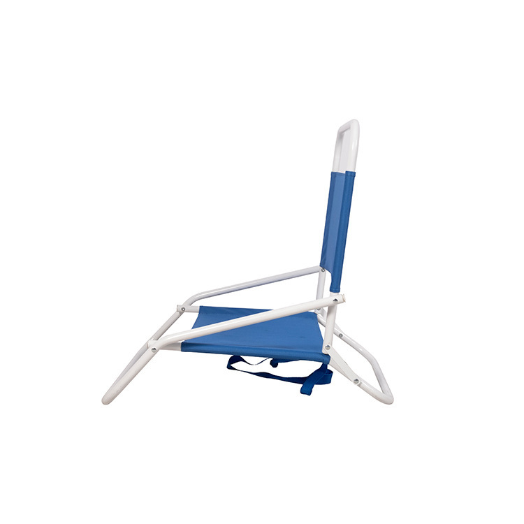 Outdoor camping, simple folding chair, low leg, low seat, portable armrest, leisure chair, backrest, fishing beach chair