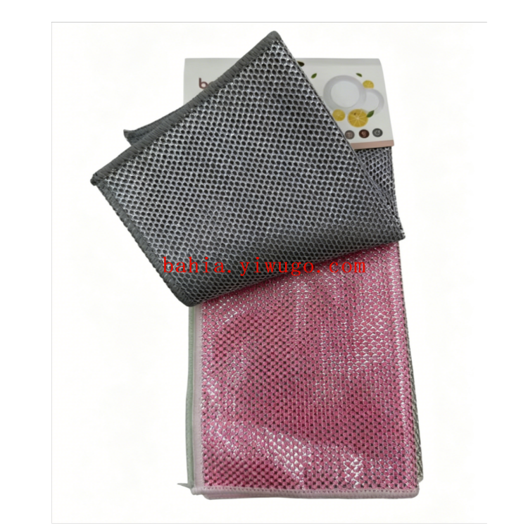 Grey loofah disposable kitchen-specific cleaning cloth, lazy cloth, cleaning cloth, kitchen-specific paper, lazy cloth, cloth details Picture