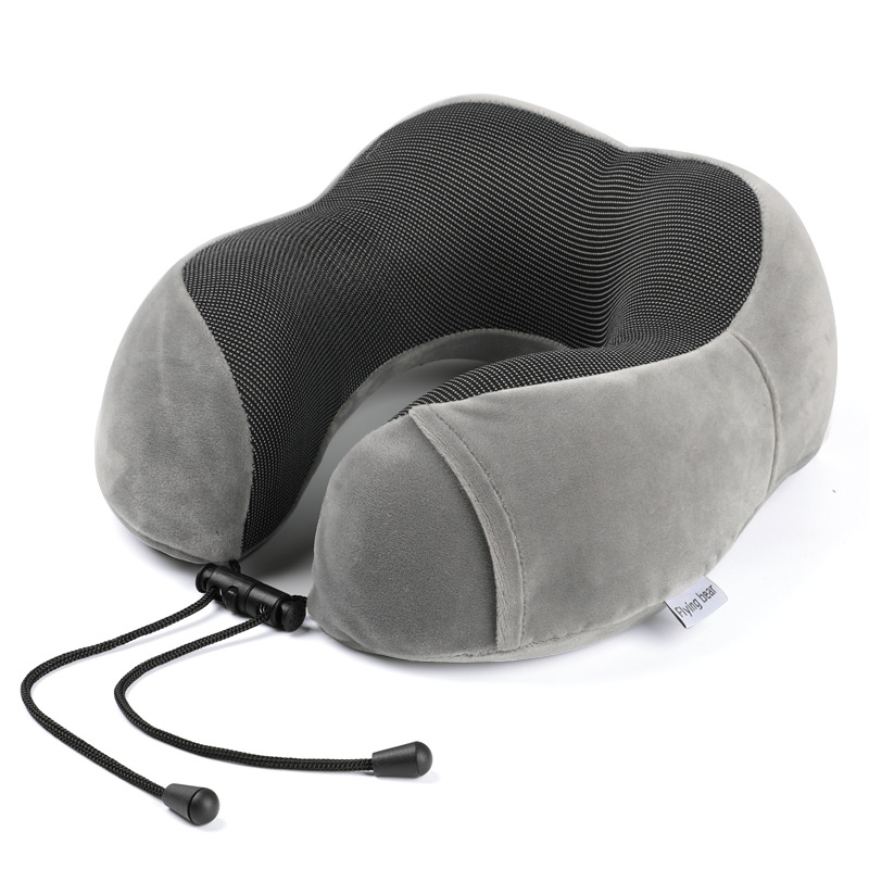Memory foam U-shaped pillow, slow rebound nap neck pillow, portable travel airplane neck pillow for export Item Picture