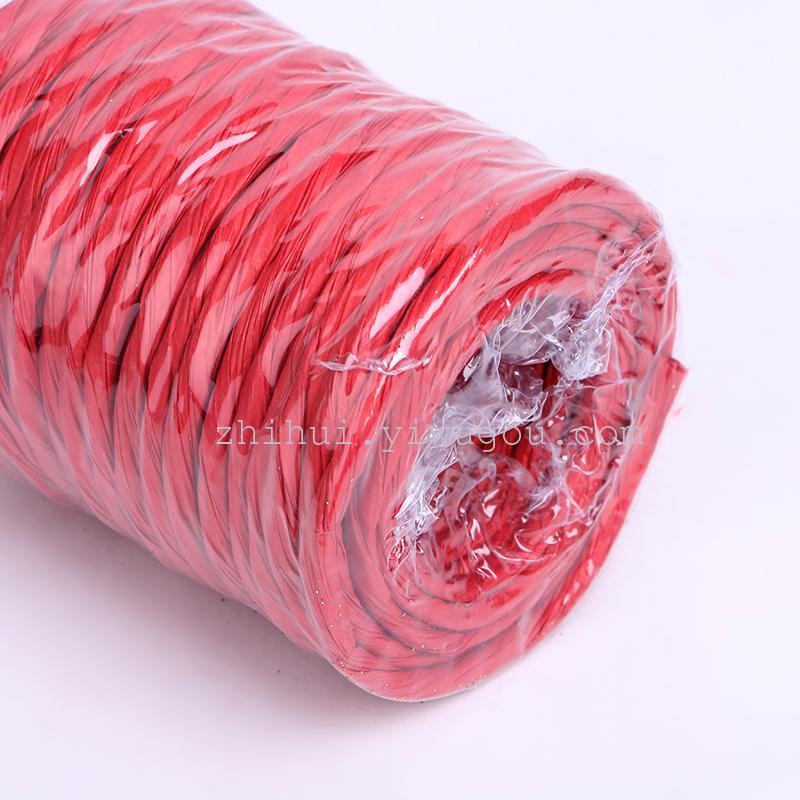 Factory direct sales of handmade DIY flower, small roll paper rope, bow and flower art shaping materials wholesale