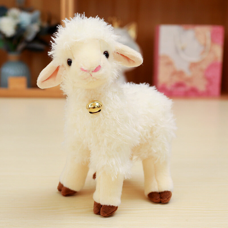 Cross-border foreign trade Nordic cute bell little sheep figurines, children's dolls, plush toys Item Picture