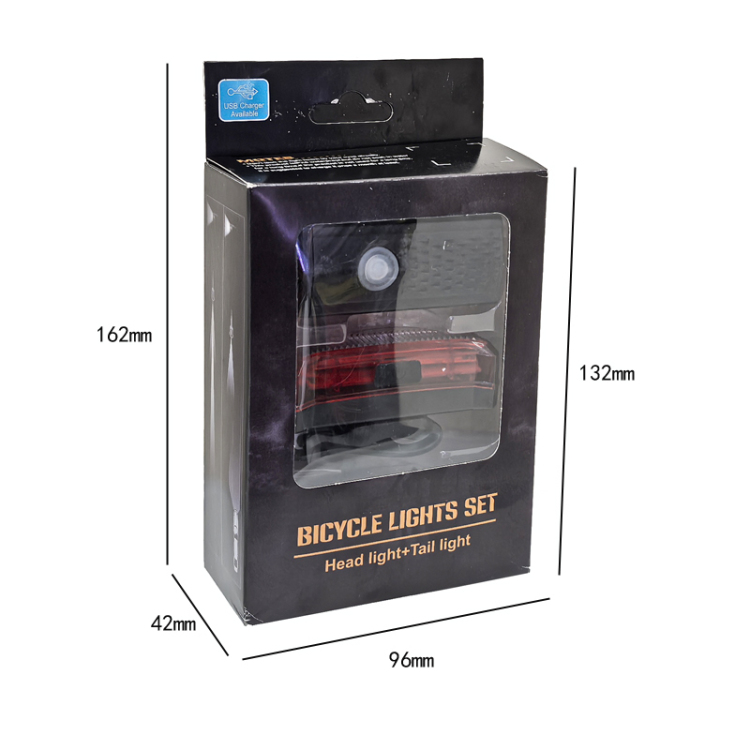 2255＋1861充电自行车前灯尾灯套装车灯套装单车前灯安全警示尾灯