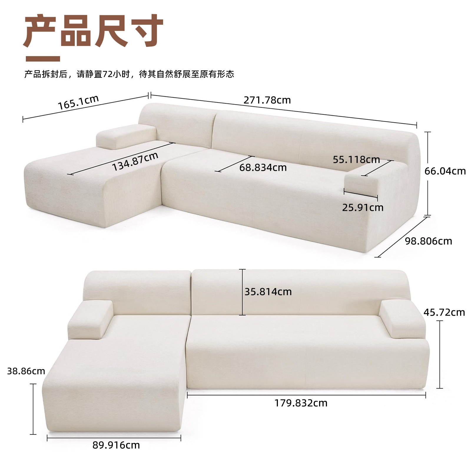 Cross-border compressed high-density sponge sofa combination living room empress sofa corduroy multi-functional household sofa bed details Picture