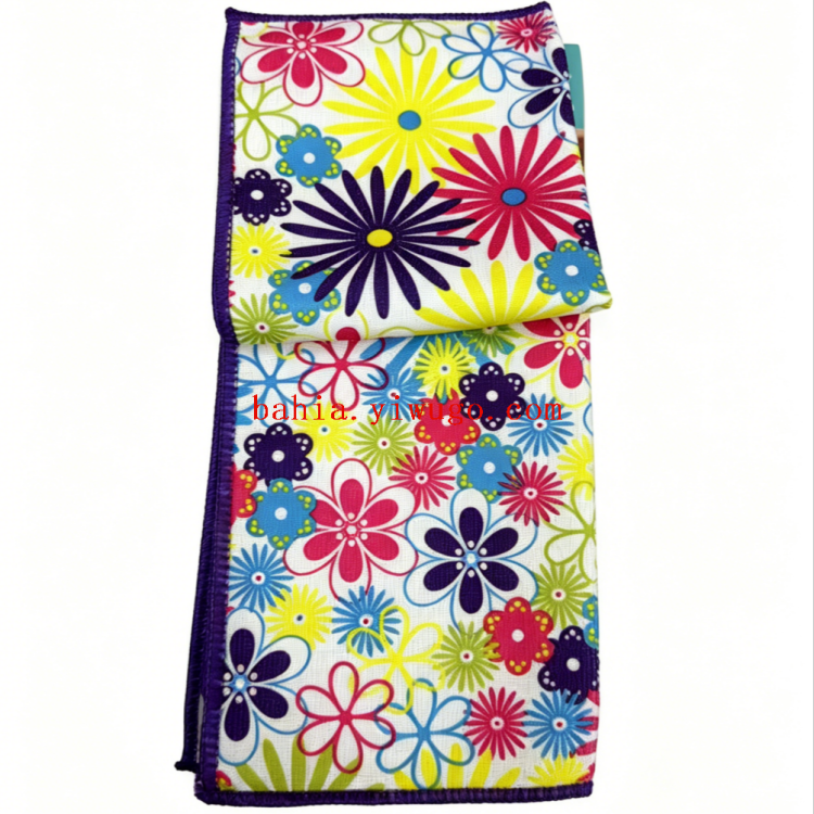Custom-made patterns for 30*30 square towels, absorbent kitchen towels and rags with lockstitch printing for foreign trade