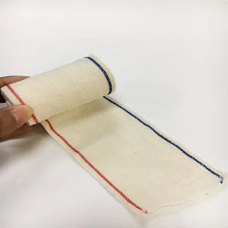 Red and blue spandex sports protective gear, plain elastic bandage, special for Red Cross first aid training, 7.5*450cm Item Picture