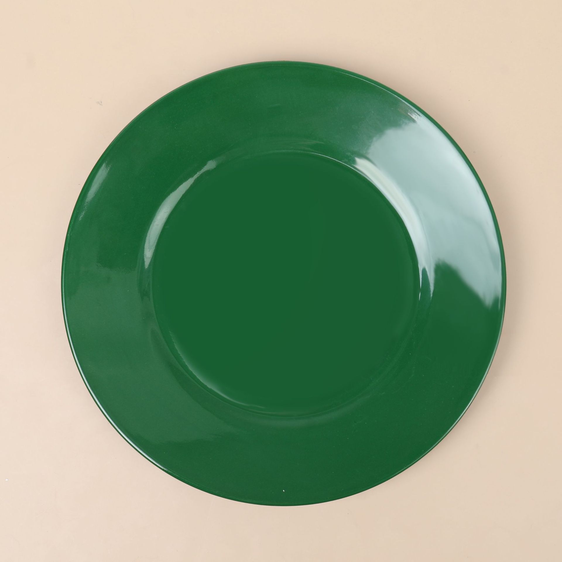High-end emerald green ice-crack glazed plate, bowl and dish set, creative melamine imitation porcelain tableware, hotel and restaurant plates, bowls and dishes full figure