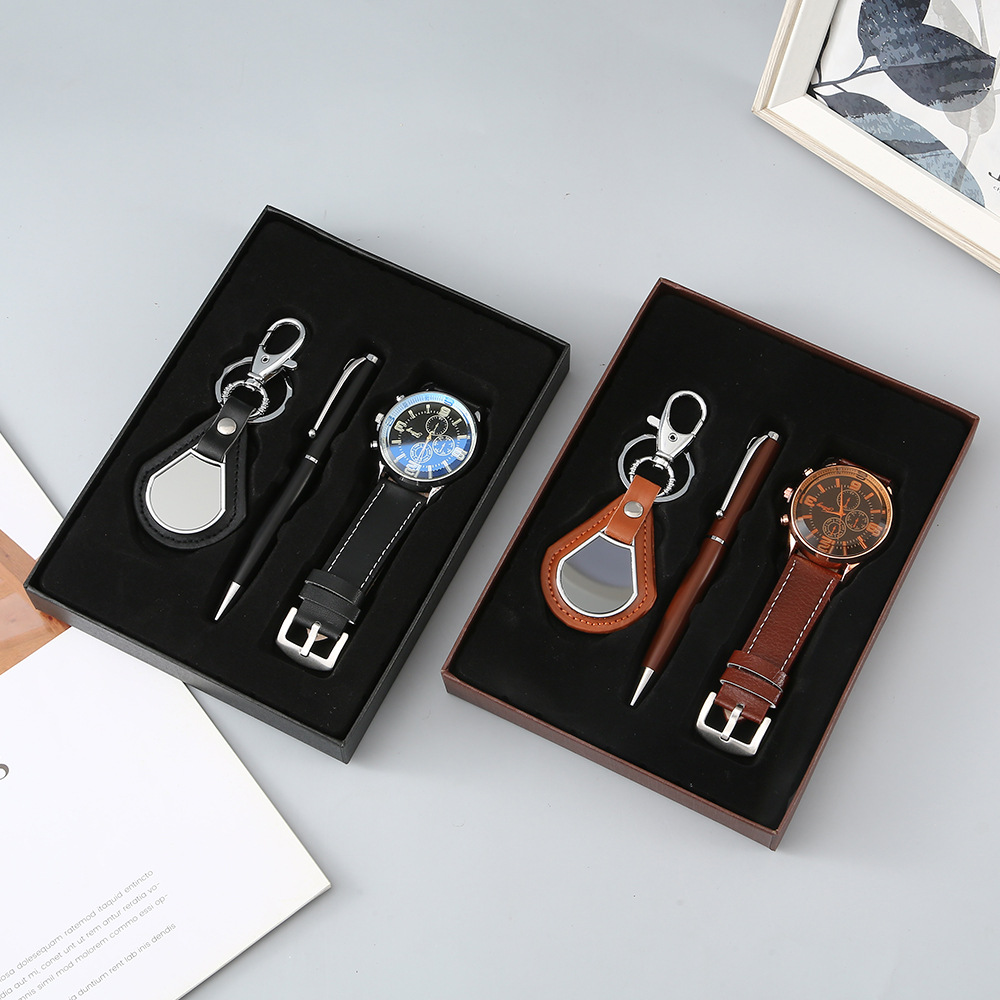 Corporate gifts, employee gift sets, Teachers' Day watches, keychains, ballpoint pens, business gift sets, three-piece sets details Picture