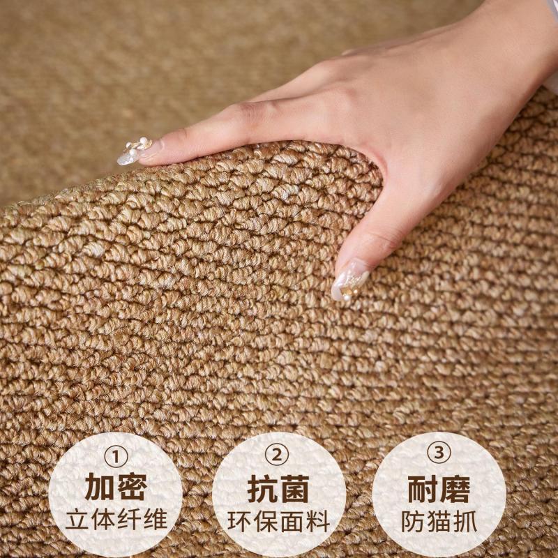 Imitation fencing, anti-cat paw carpet, living room, bedroom, studio decoration, sofa, bedside blanket, solid color, hotel, homestay, office