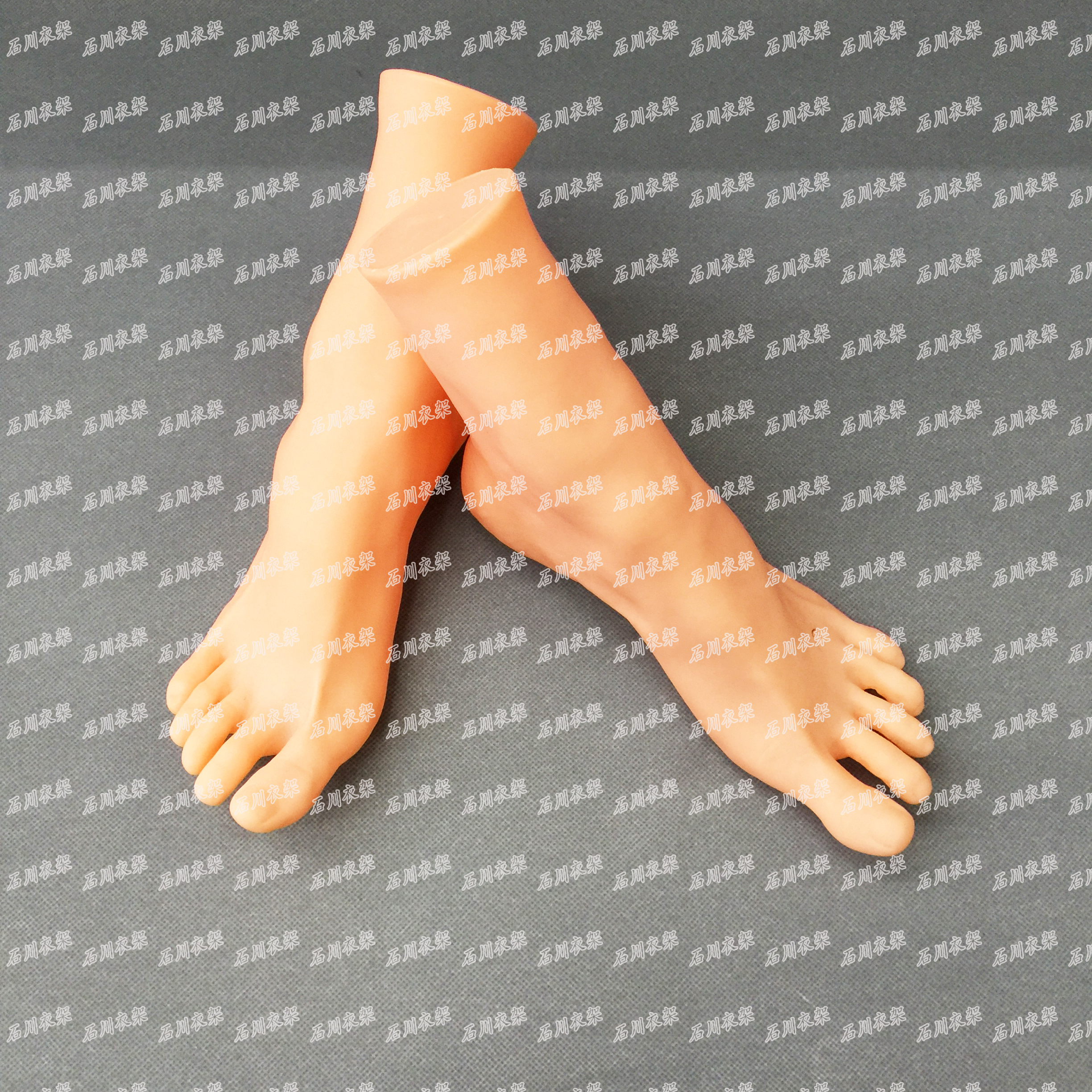 厂家直销男仿真足模脚模鞋袜展示道具塑料脚模鞋模袜模