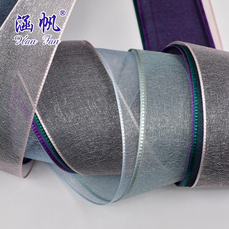 Balinese light blue ribbon silk scarf, versatile magic headscarf for spring and autumn, women's multi-functional headscarf scarf, small square scarf details Picture