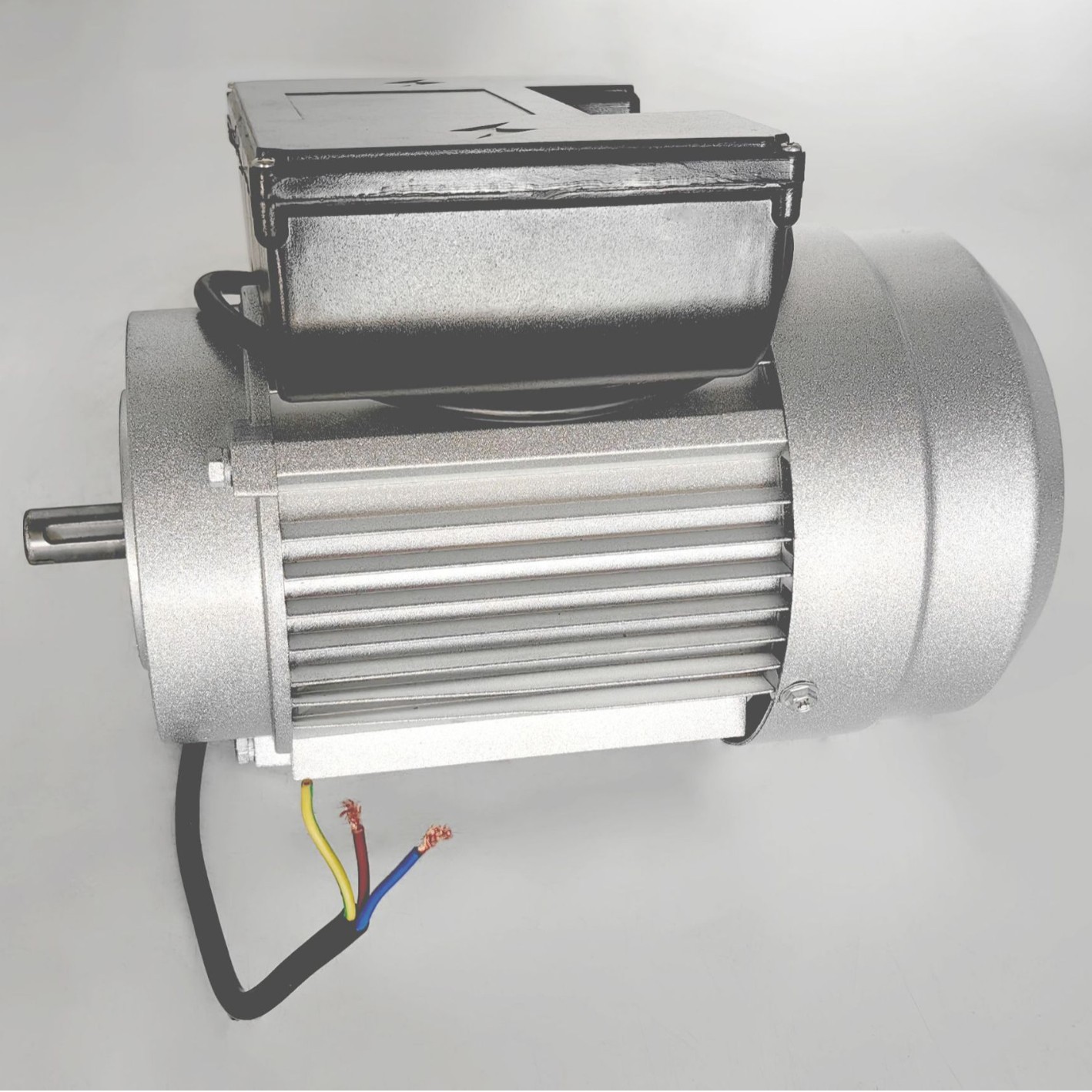 Single-phase aluminum shell double capacitor stretch type customized boiler fan oven equipment matching pure copper new material motor Specification image