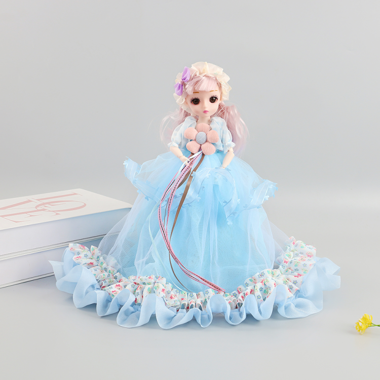 New cute children's playhouse dolls, wedding dresses, ice princess, blinking girl toys, birthday gifts Item Picture