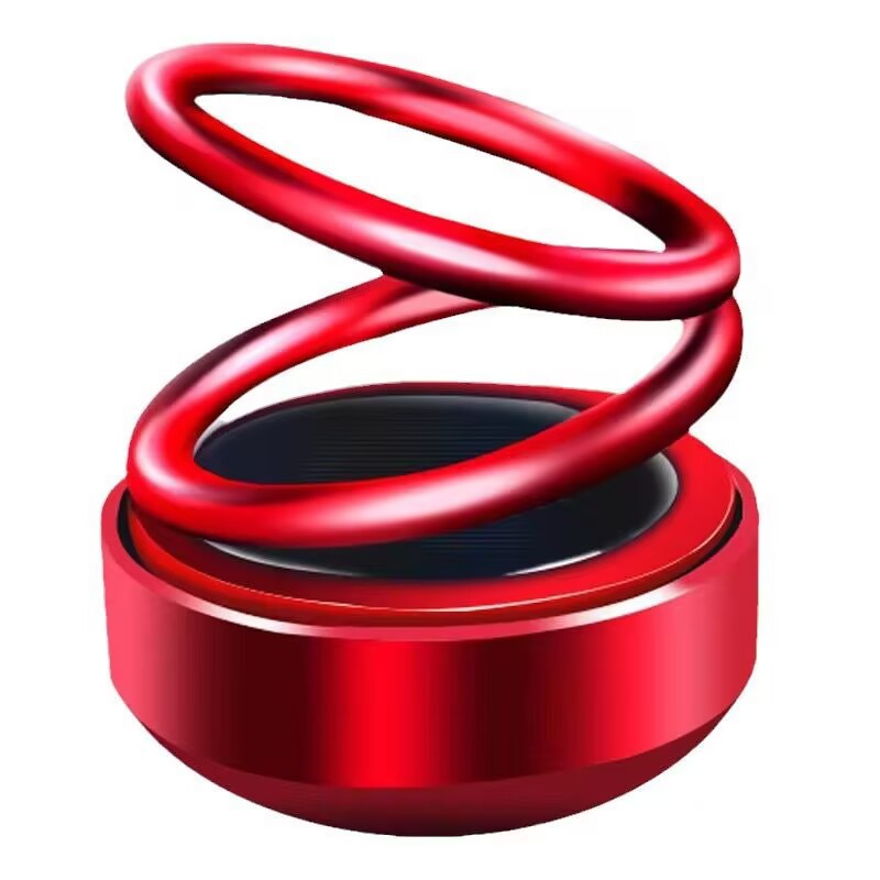 Wholesale of creative car double-ring solar rotating aromatherapy ornaments Application Scenario