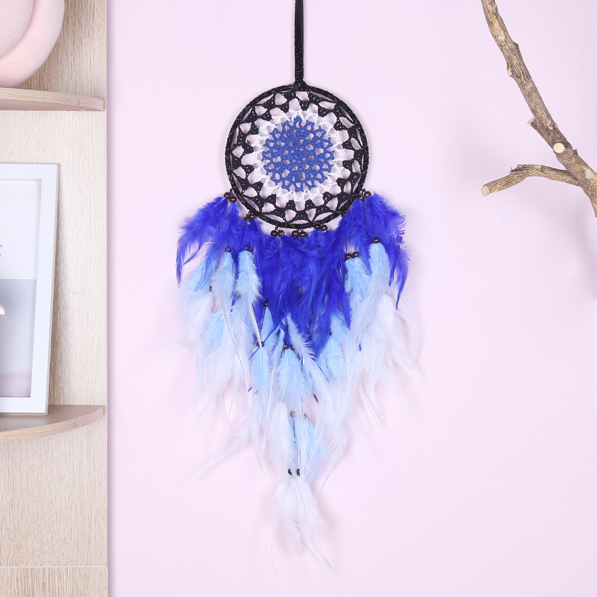 Devil's Eye Dreamcatcher Decorative Hanging piece, Dreamcatcher Wall Hanging, Wall Decoration, Dreamcatcher Hanging piece, Wall decoration Dreamcatcher details Picture