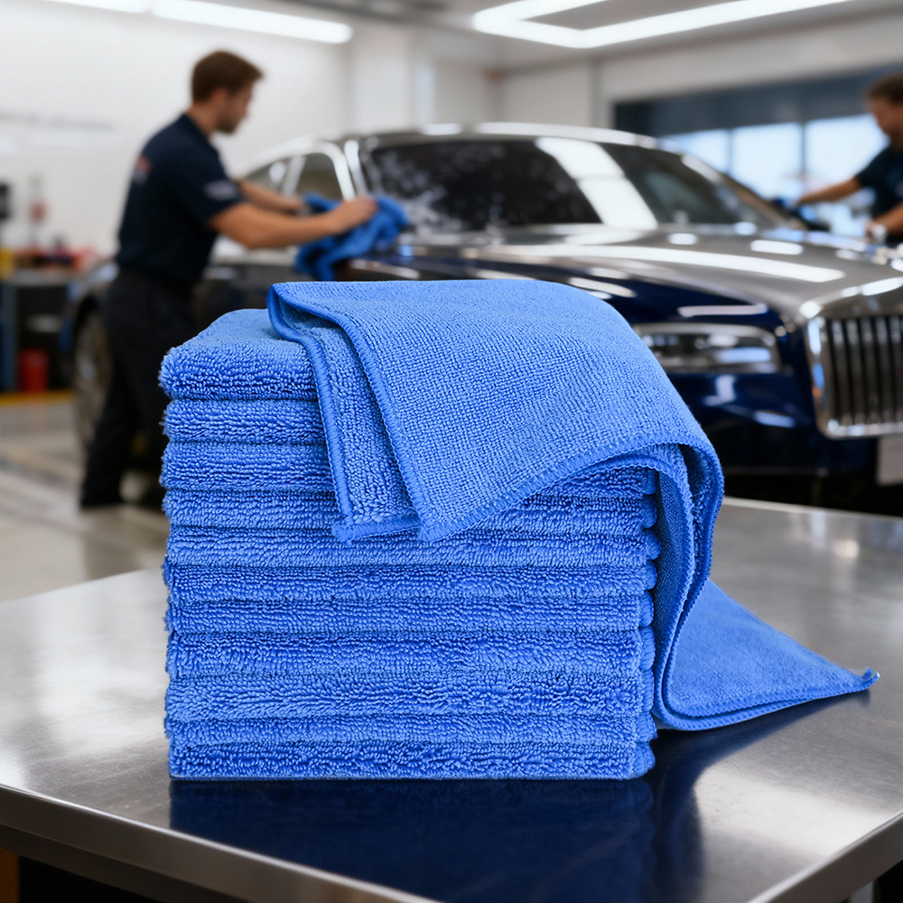 蓝色鱼鳞布手撕抹布一次抹巾洗碗棉素棉10片装