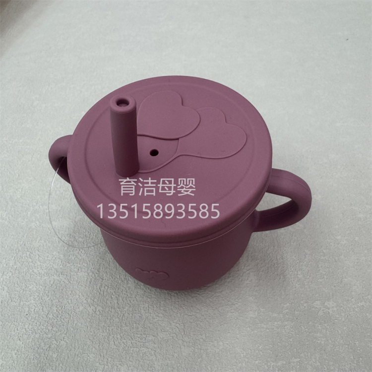 Silicone - Children's tableware, squirrel compartments, plates, bibs, baby suction cups, silicone bowls, water cups, spoons, forks details Picture