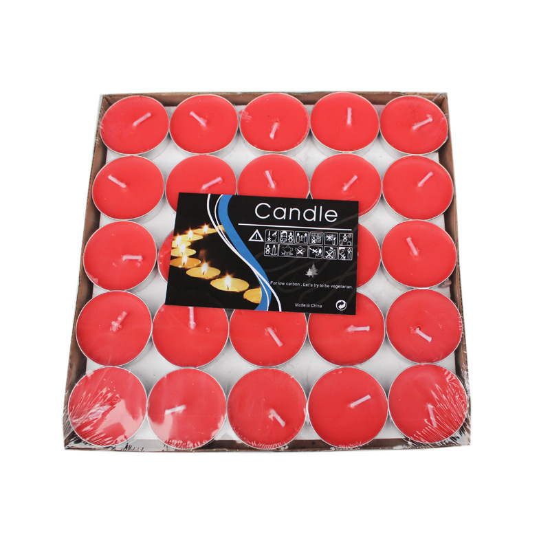 厂家批发圆形香薰蜡烛生日浪漫无烟氛围感婚庆布置茶烛灯小蜡烛