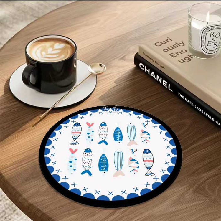 Kitchen countertop mat, soft diatom mud absorbent mat, cup mat, washbasin bowl and chopsticks anti-slip and water-draining mat, bar counter technology cloth