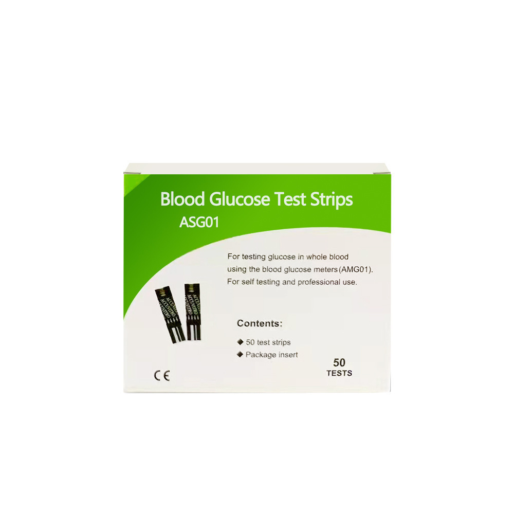 Cross-border exclusive home blood glucose meter without adjustment, English packaging includes test paper, fully automatic blood glucose detection instrument details Picture