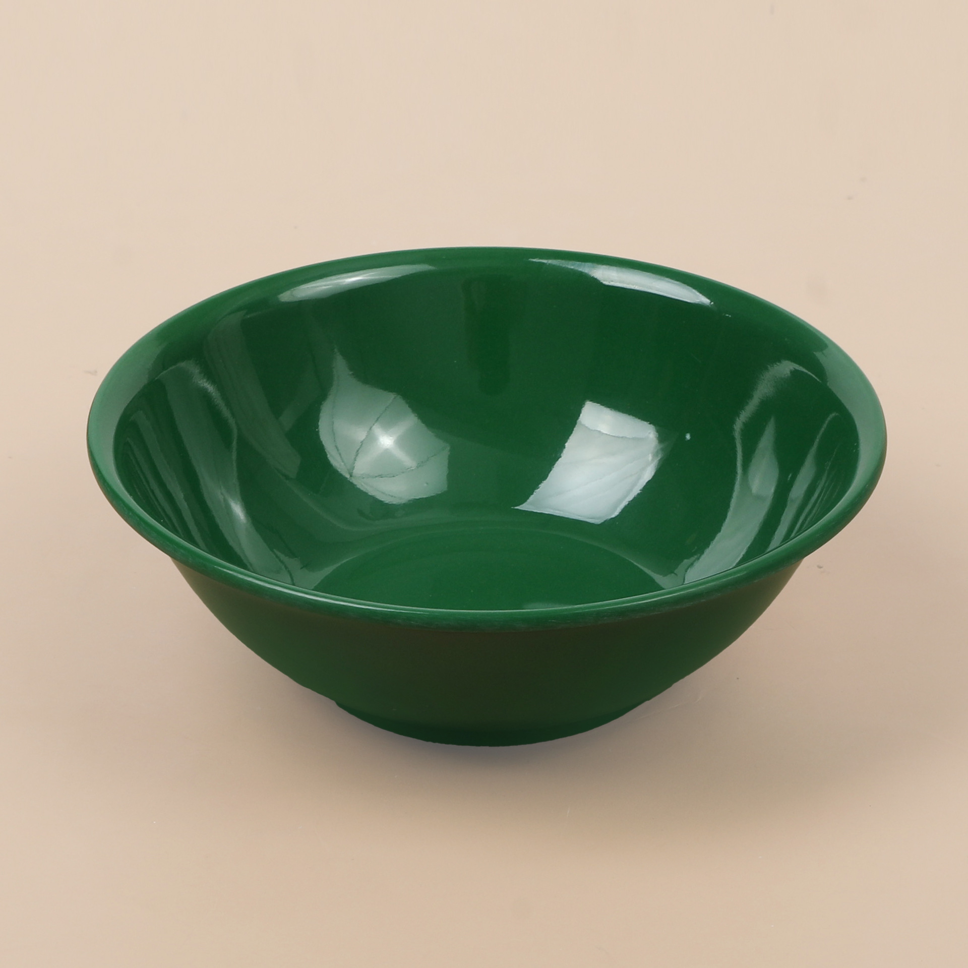 High-end emerald green ice-crack glazed plate, bowl and dish set, creative melamine imitation porcelain tableware, hotel and restaurant plates, bowls and dishes Application Scenario
