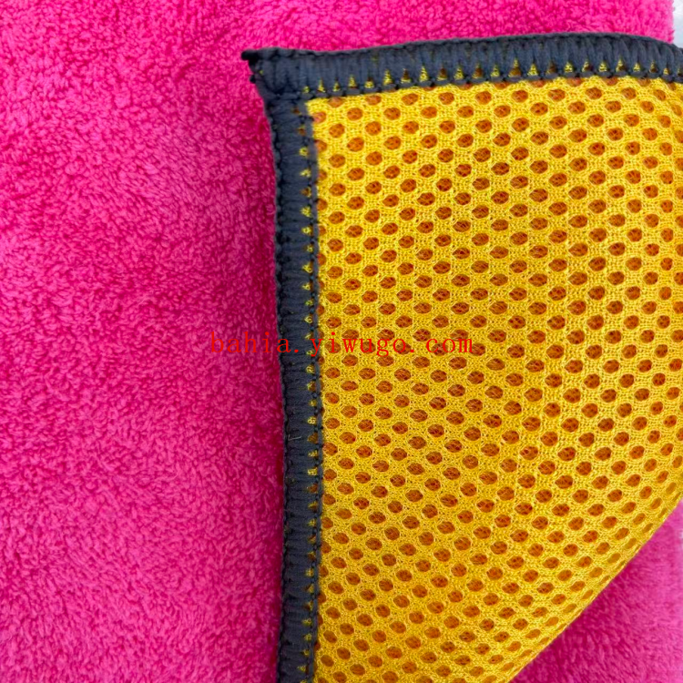 Bahia 30*65cm thickened absorbent cleaning cloth for scrubbing POTS and dishes, double-sided dual-effect household kitchen cloth Application Scenario