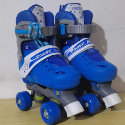Children's flash roller skates, double row wheels, four-wheel skates, roller skates, men's and women's roller skates wholesale, children's roller skates Item Picture