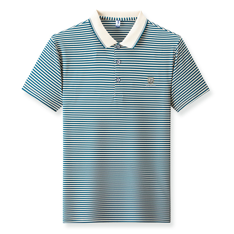 The new summer 2026 season's best-selling fine striped fashionable casual POLO shirt for foreign trade Application Scenario