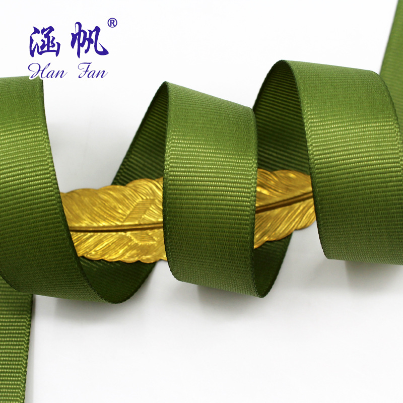 Wholesale and customization of olive green ribbon ribbed ribbons, colored ribbon webbing, packaging ribbons, gift box decorative ribbons Application Scenario