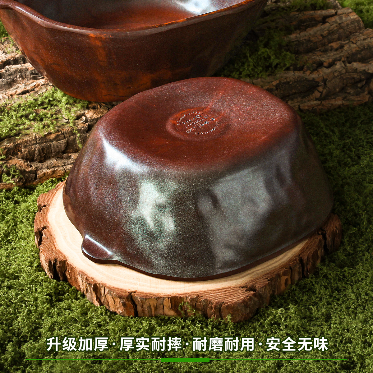 陶瓷碗/大红大喜陶瓷碗/素碗/密胺老碗/瓷碗细节图