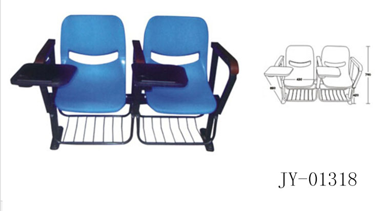 JY-01318玻璃钢排椅A型带桌面