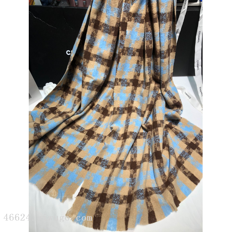 Cross-border scarf wholesale e-commerce live-streaming supply chain supply 40 woven windmill check scarves details Picture