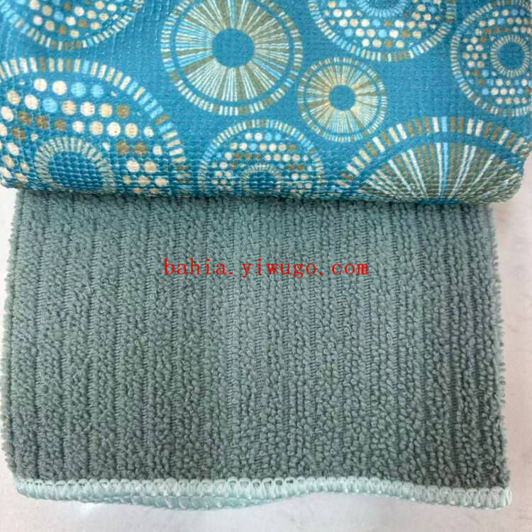 Bahia Home Cleaning 1+2 Set: Printed + Plain Cloth, Kitchen Dishcloth, Stain Removal and Cleaning Cloth Application Scenario