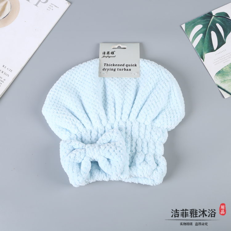 纯色干发帽女强吸水菠萝格公主帽可爱浴帽速干包头新款干发帽批发