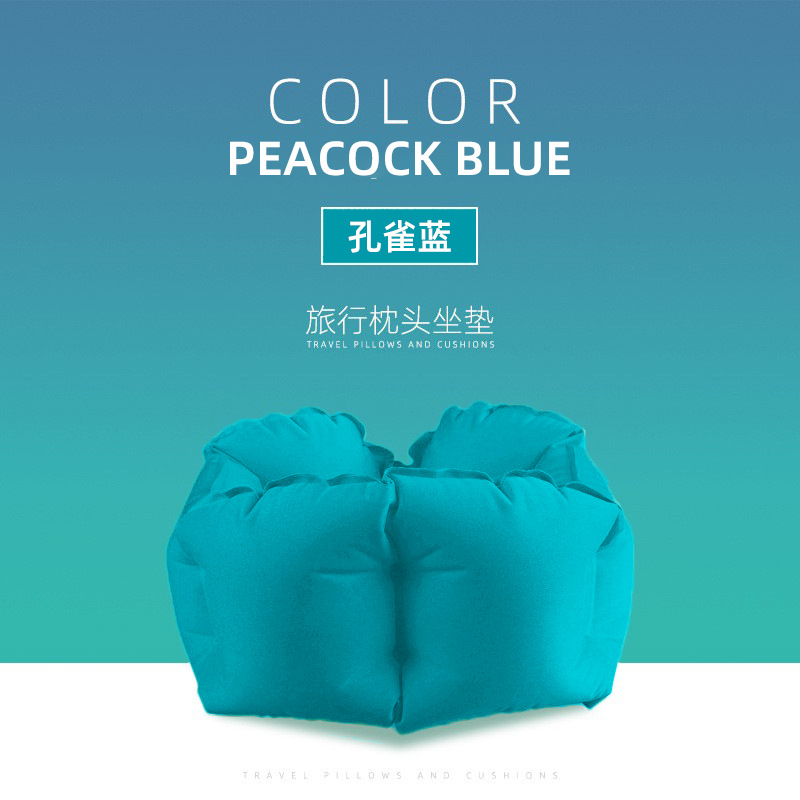 充气旅行枕实物图