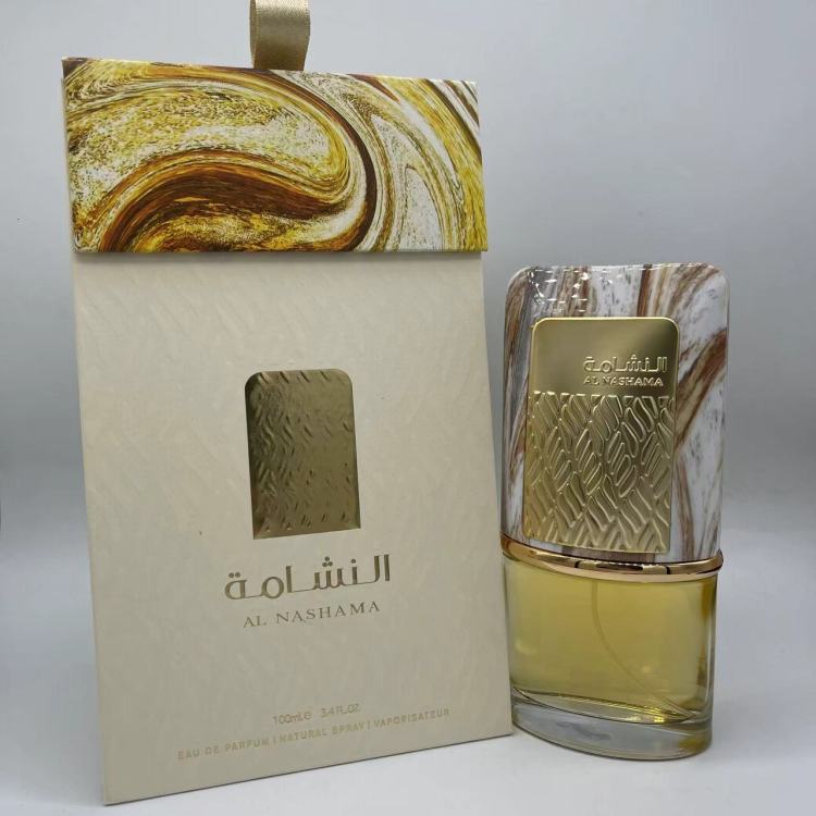 Alta calidad nueva Lattafa AL NASHAMA hombres y mujeres perfume arabia dubai Medio Oriente comercio exterior al por mayor details Picture
