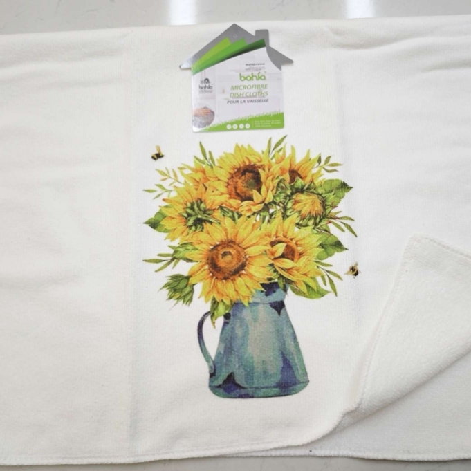 Printed tea towel cleaning towel details Picture