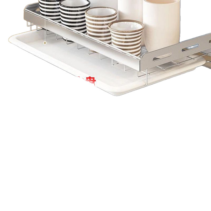 【 Send 筷笼】201 stainless steel wall bowl rack, wall-mounted dish drying and draining kitchen storage rack, no need for drilling details Picture