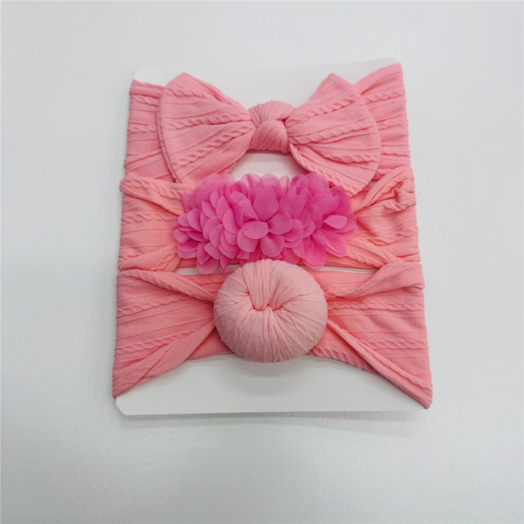 New children's hair band three-piece set, infant bow headband set combination, cross-border baby accessories three-piece set Application Scenario