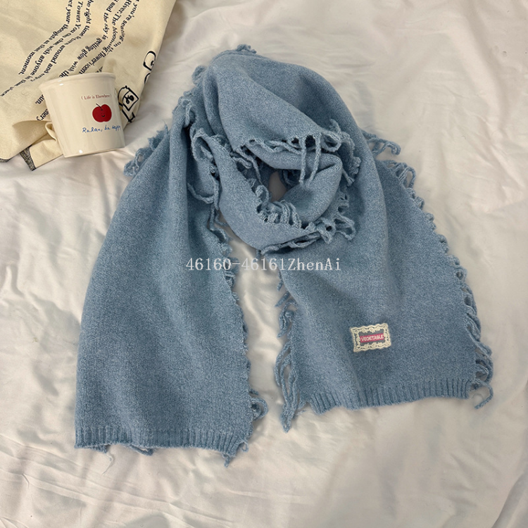 Wholesale of new cross-border export scarves, caterpillar candy long scarves, e-commerce live streaming supply chain Item Picture