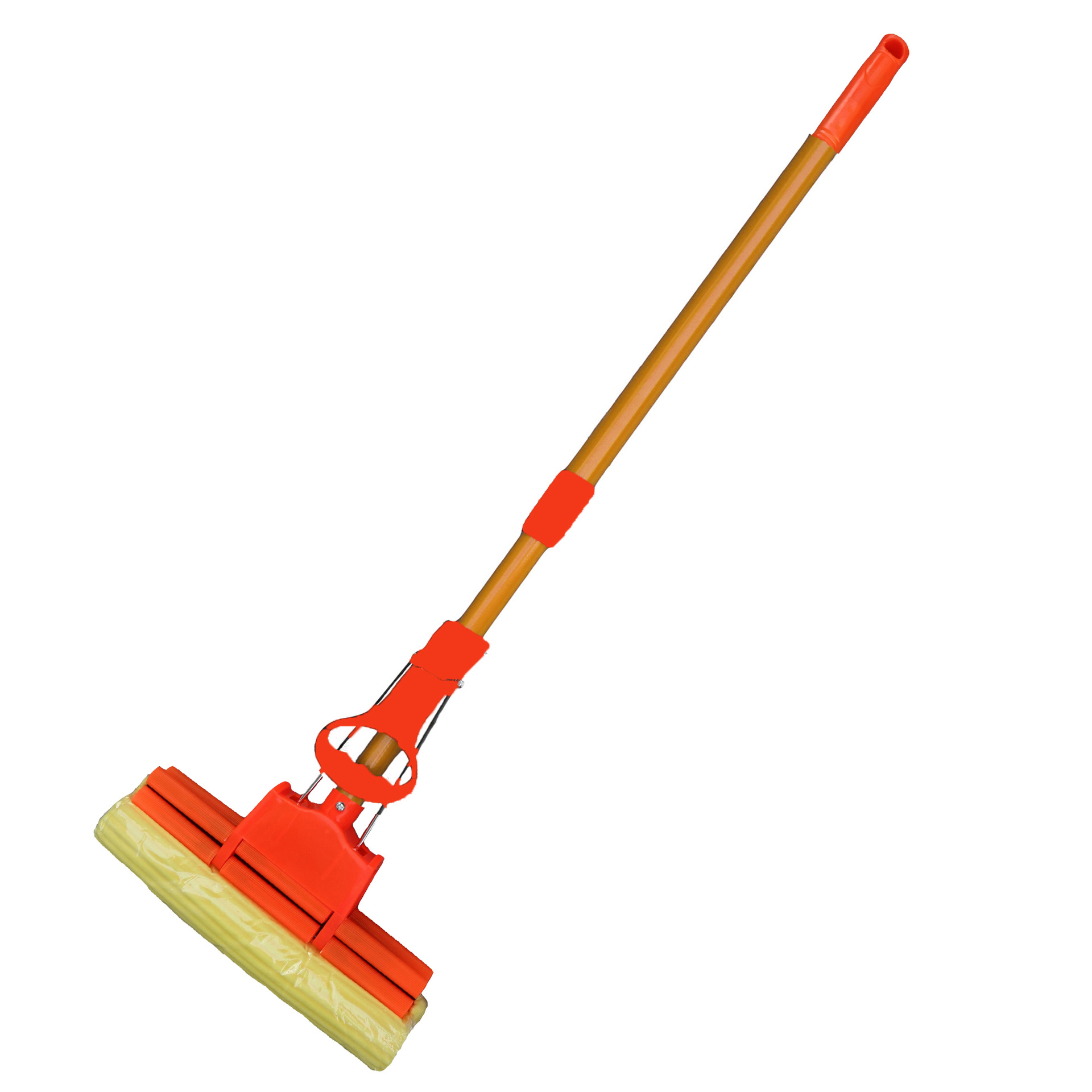 Sponge mop, household mop, hand-washable water-absorbing floor mop, rubber cotton mop, folded water-squeezing mop Specification image
