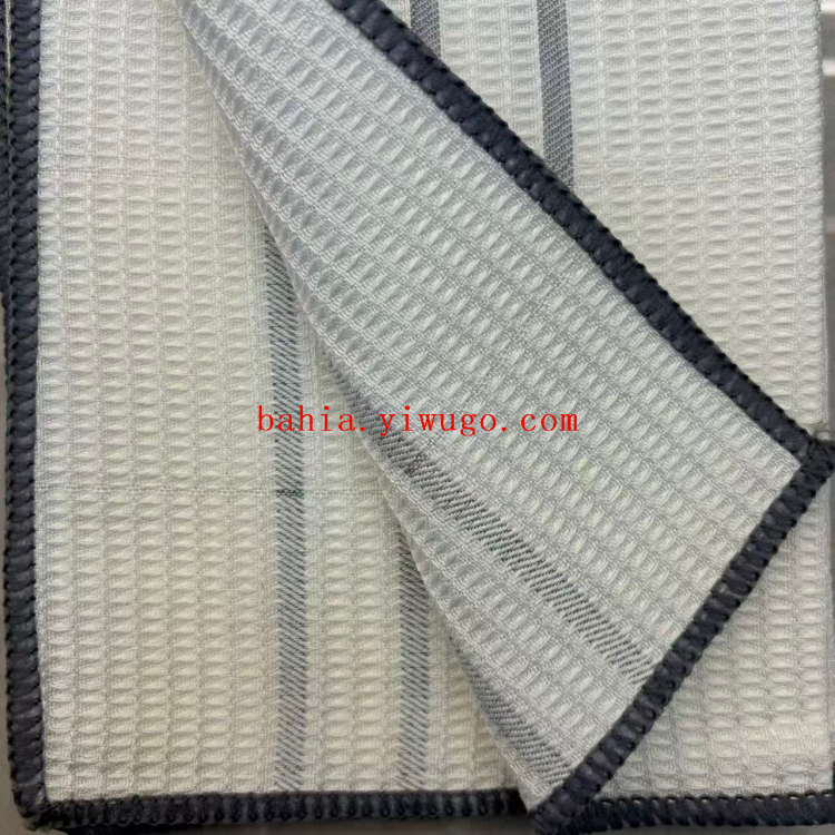 30*30cm striped checkered pot cloth with brush, dish towel, stain and grease removal cloth, kitchen cleaning scouring pad, wiping cloth Application Scenario