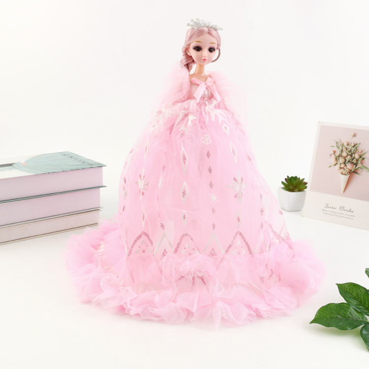 Large doll set gift box, children and girls' toy gifts, sweet Barbie doll wedding dress, princess wholesale Item Picture